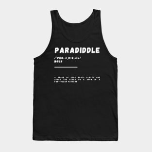 Word Paradiddle Tank Top